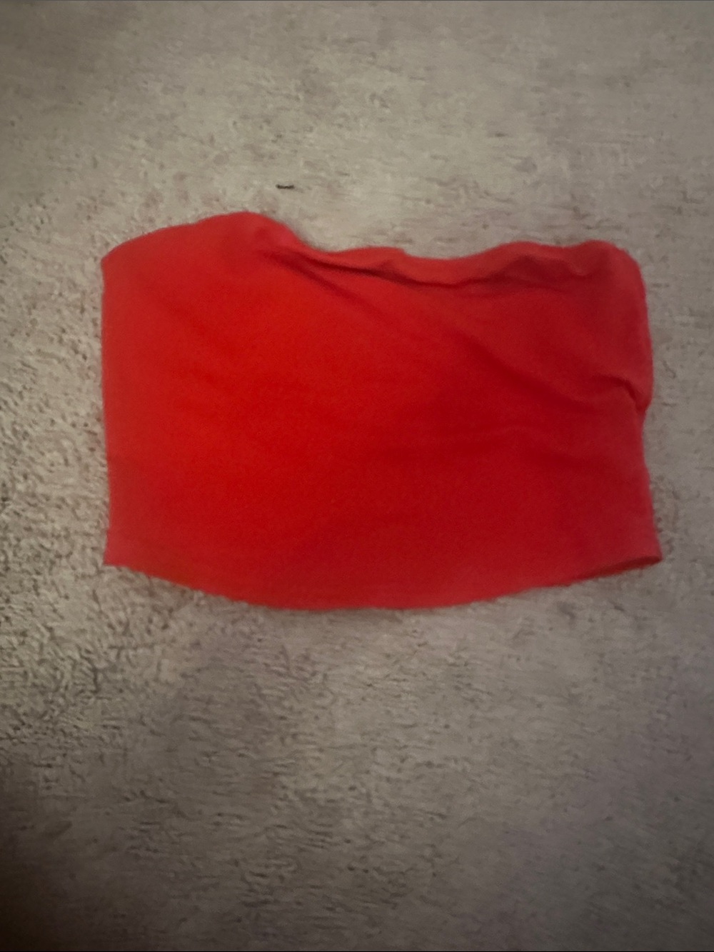 SHEIN Bright Red Strapless Tube Top